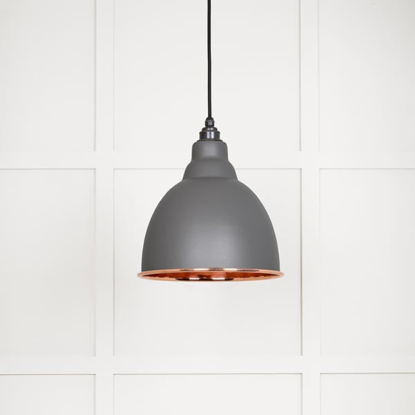 Smooth Copper Brindley Pendant in Bluff