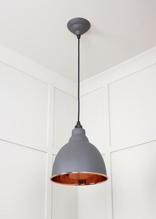 Smooth Copper Brindley Pendant in Bluff