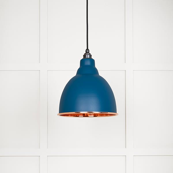 Hammered Copper Brindley Pendant in Upstream