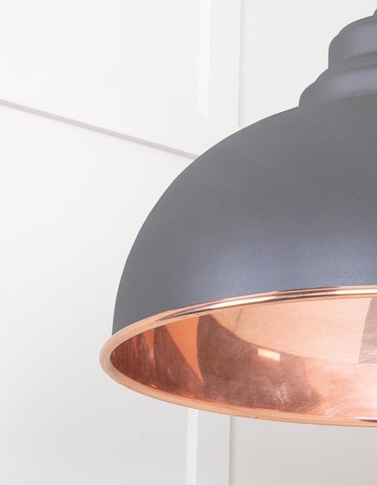 Smooth Copper Harborne Pendant in Bluff