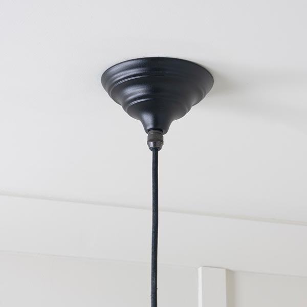 Smooth Copper Harborne Pendant in Elan Black