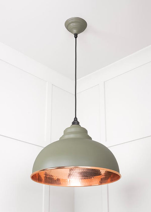 Hammered Copper Harborne Pendant in Tump