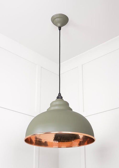 Hammered Copper Harborne Pendant in Tump