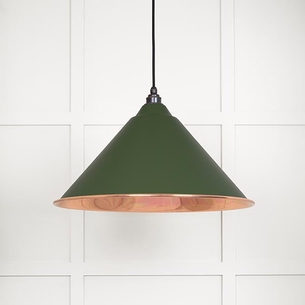 Smooth Copper Hockley Pendant in Heath