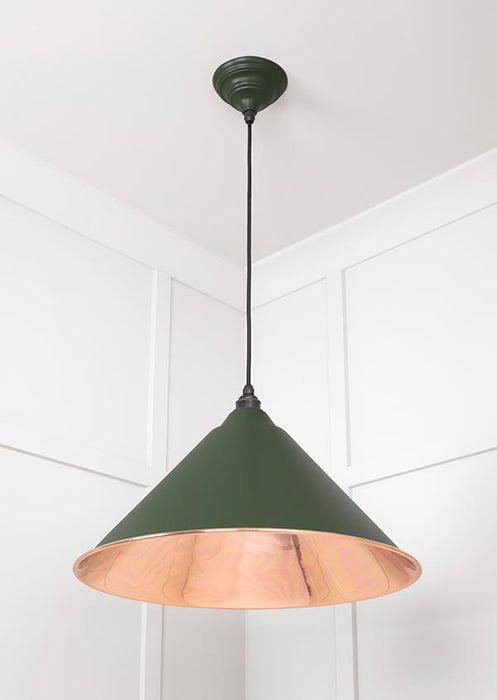 Smooth Copper Hockley Pendant in Heath