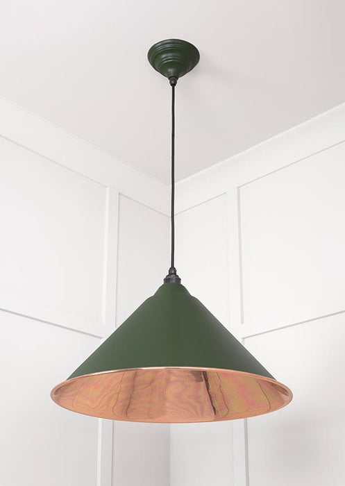 Smooth Copper Hockley Pendant in Heath