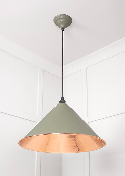 Hammered Copper Hockley Pendant in Tump