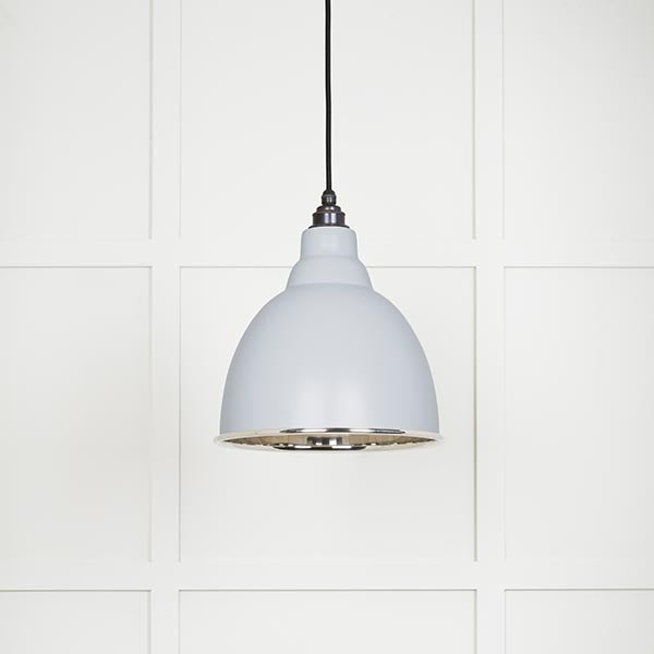 Smooth Nickel Brindley Pendant in Birch