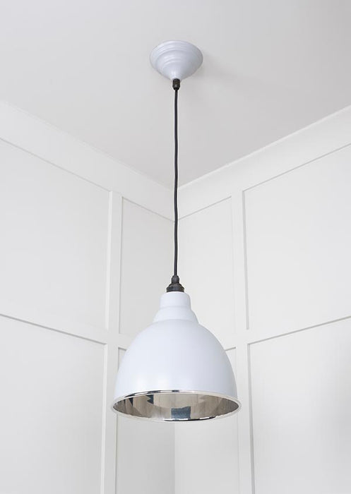 Smooth Nickel Brindley Pendant in Birch