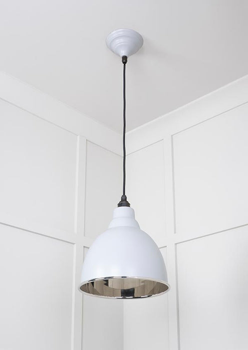 Smooth Nickel Brindley Pendant in Birch