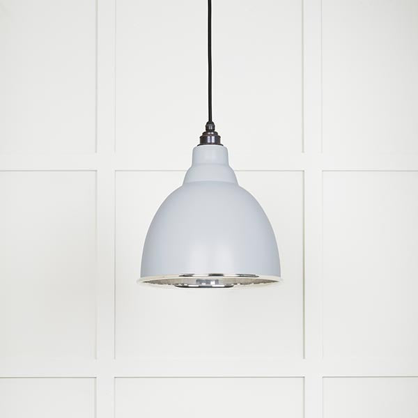 Smooth Nickel Brindley Pendant in Birch