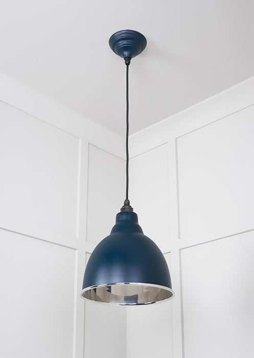 Smooth Nickel Brindley Pendant in Dusk