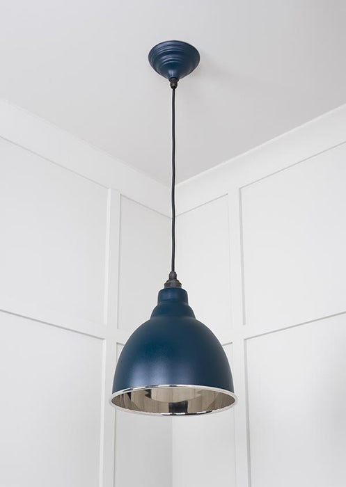 Smooth Nickel Brindley Pendant in Dusk