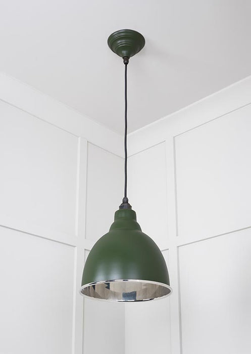 Smooth Nickel Brindley Pendant in Heath