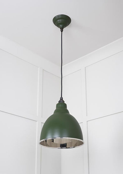 Smooth Nickel Brindley Pendant in Heath