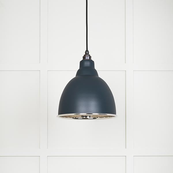 Smooth Nickel Brindley Pendant in Soot