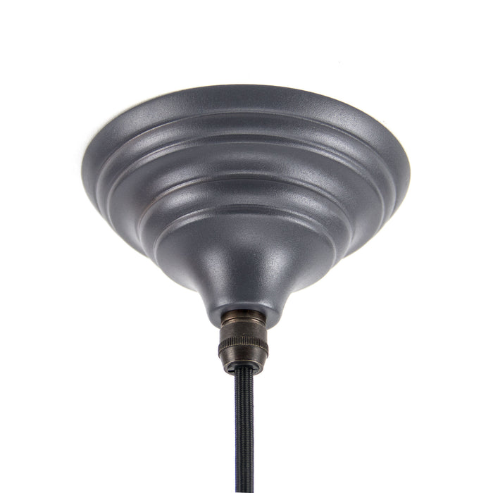 Dark Grey Smooth Nickel Harborne Pendant