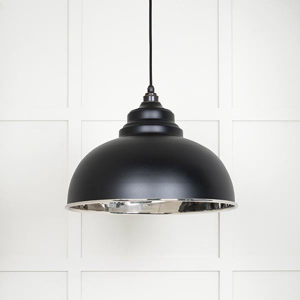 Smooth Nickel Harborne Pendant in Elan Black