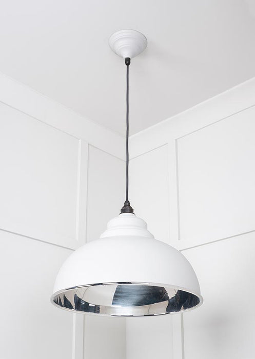 Smooth Nickel Harborne Pendant in Flock