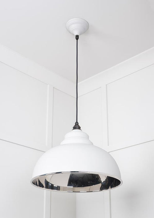 Smooth Nickel Harborne Pendant in Flock