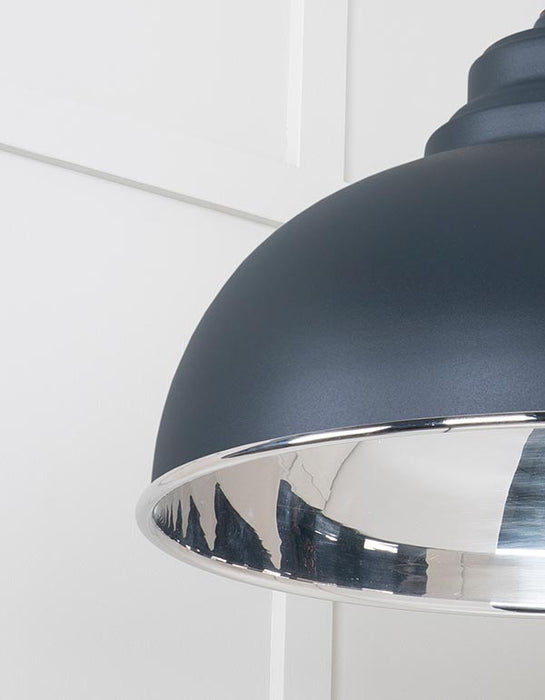 Smooth Nickel Harborne Pendant in Soot