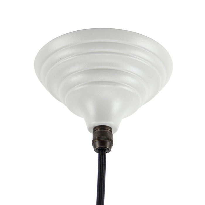 Light Grey Smooth Nickel Hockley Pendant