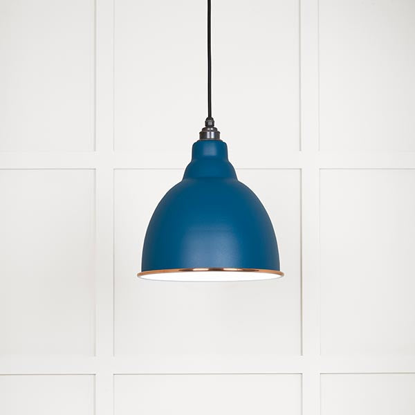 White Gloss Brindley Pendant in Upstream