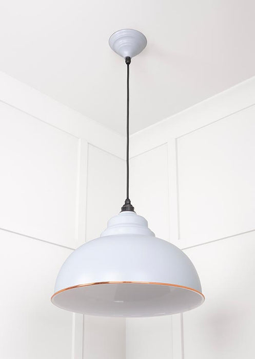 White Gloss Harborne Pendant in Birch