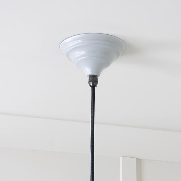 White Gloss Harborne Pendant in Birch