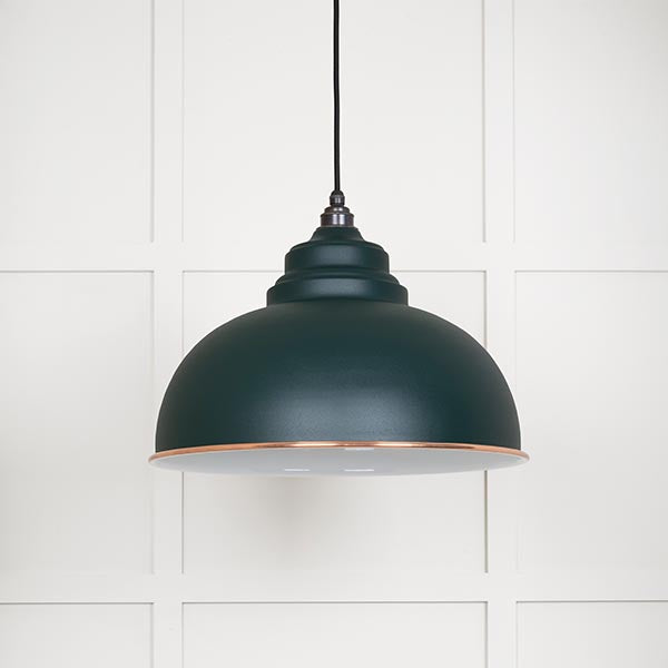 White Gloss Harborne Pendant in Dingle