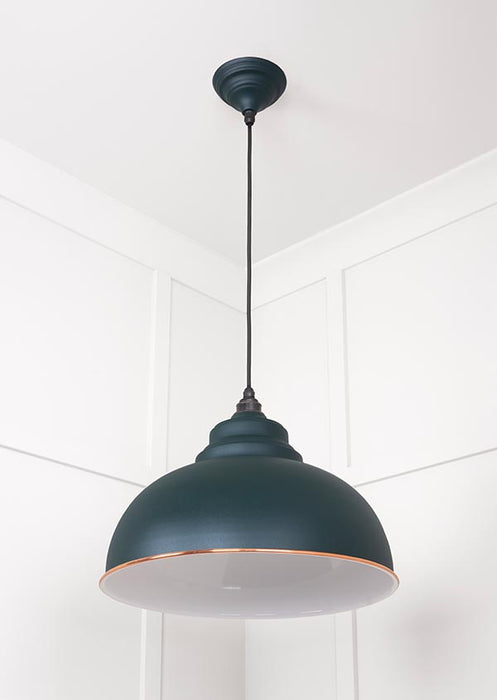 White Gloss Harborne Pendant in Dingle