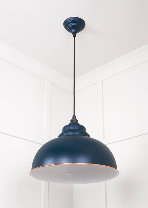 White Gloss Harborne Pendant in Dusk