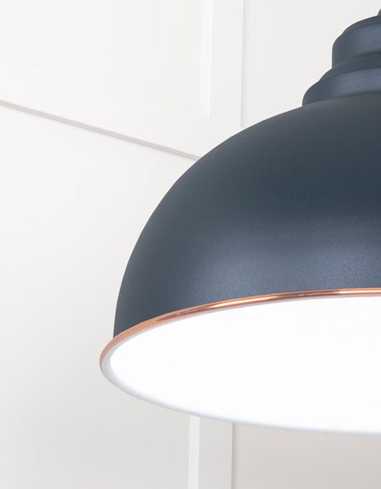 White Gloss Harborne Pendant in Soot