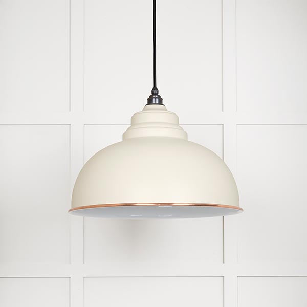 White Gloss Harborne Pendant in Teasel