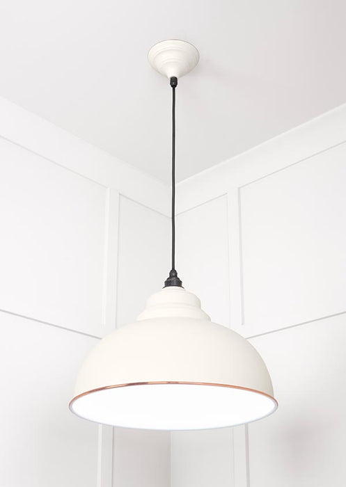 White Gloss Harborne Pendant in Teasel