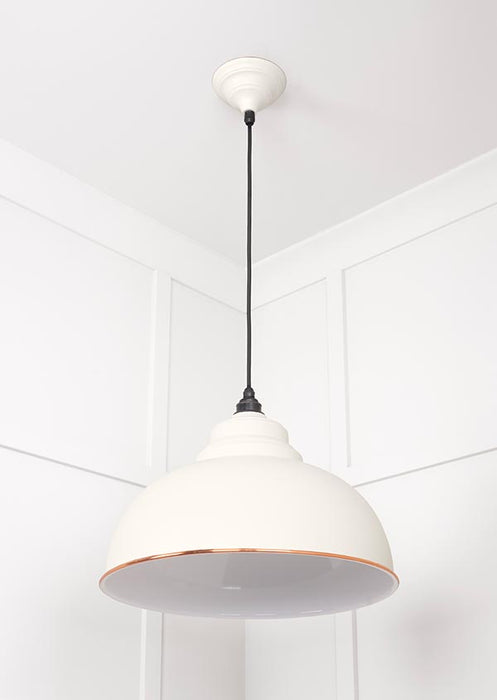 White Gloss Harborne Pendant in Teasel