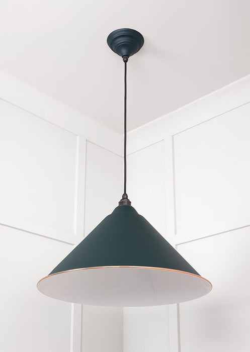 White Gloss Hockley Pendant in Dingle