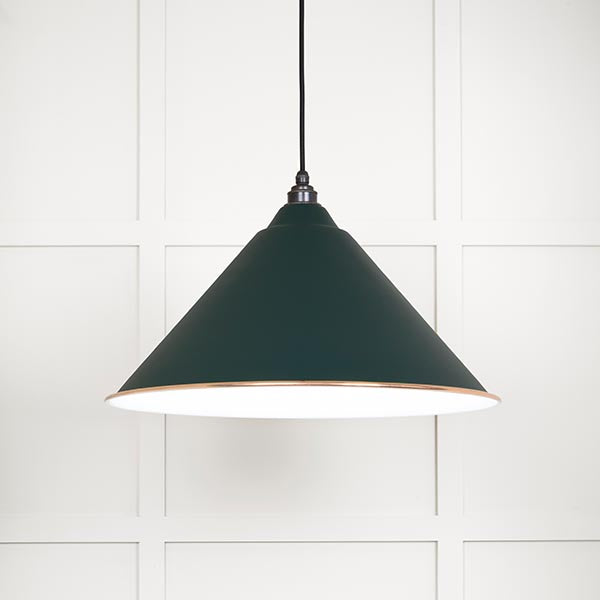 White Gloss Hockley Pendant in Dingle