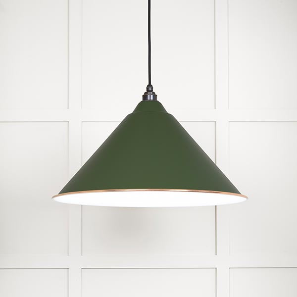 White Gloss Hockley Pendant in Heath