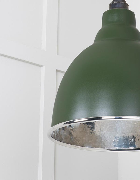 Hammered Nickel Brindley Pendant in Heath