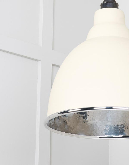 Hammered Nickel Brindley Pendant in Teasel