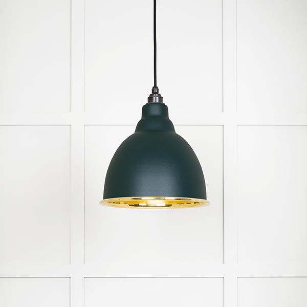 Smooth Brass Brindley Pendant in Dingle