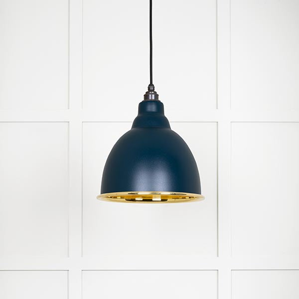 Smooth Brass Brindley Pendant in Dusk