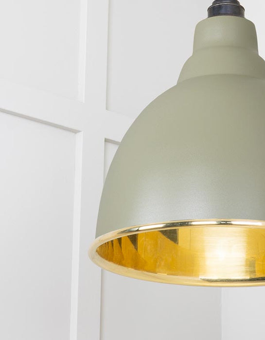 Smooth Brass Brindley Pendant in Tump