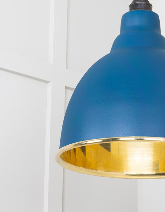 Smooth Brass Brindley Pendant in Upstream