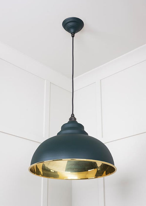 Smooth Brass Harborne Pendant in Dingle