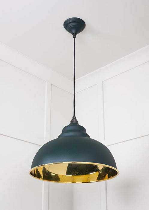 Smooth Brass Harborne Pendant in Dingle