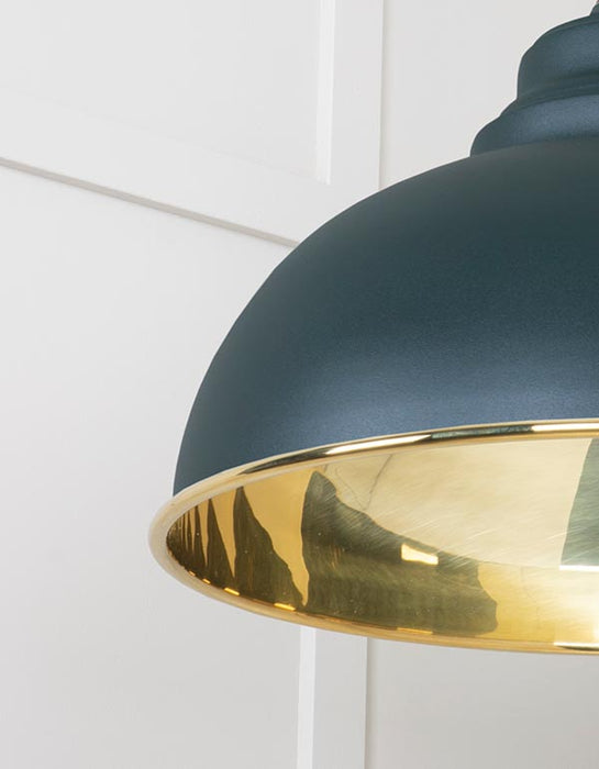 Smooth Brass Harborne Pendant in Dingle