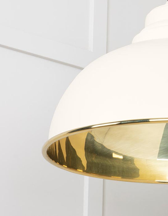 Smooth Brass Harborne Pendant in Teasel