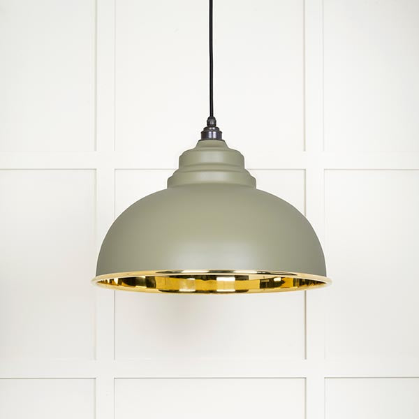 Smooth Brass Harborne Pendant in Tump